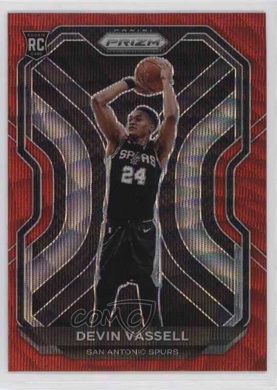 2020-21 Panini Prizm Ruby Wave Prizm Devin Vassell #252 o8g