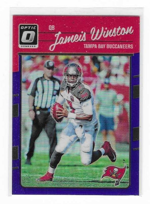 2016 Panini Optic Blue Prizm #92 - JAMEIS WINSTON 109/149
