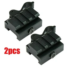 2x ohhunt Quick Release Red Dot Riser Mount Adapter 20mm Picatinny Rail Base