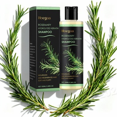 Neu Rosmarin Shampoo für dickes Haar und Haarwachstum mit hydrolysierter Keratin