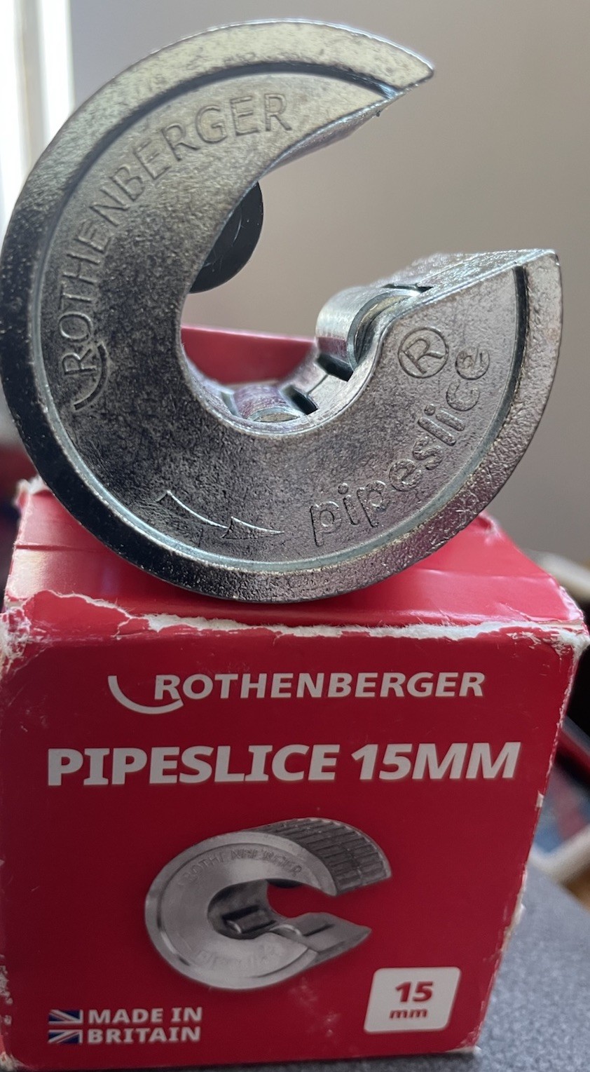 Rothenberger 88801 Pipeslice 15mm Copper Pipe Slice Cutter and kibosh repair - Image 4