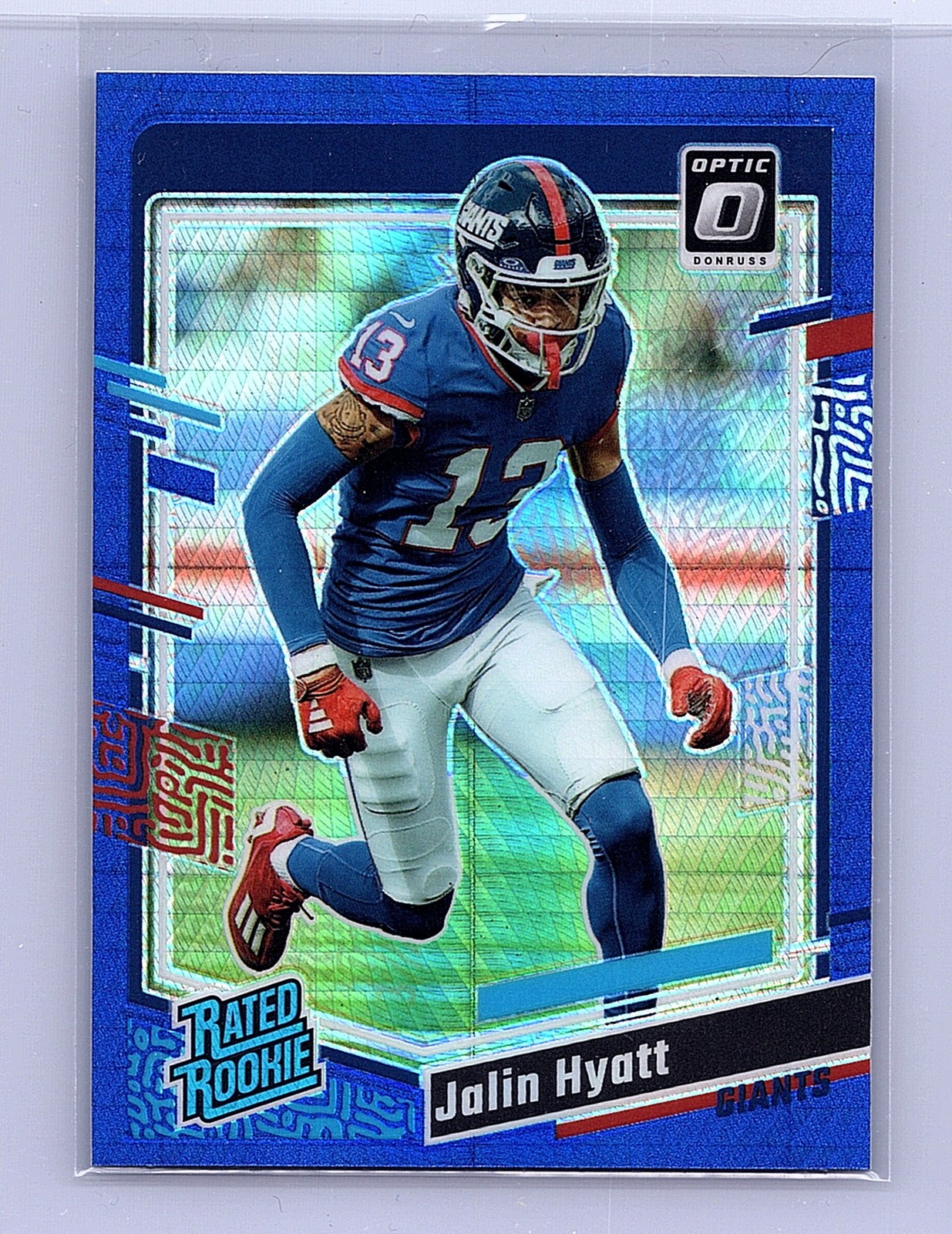 2023 Donruss Optic #279 Jalin Hyatt Blue Hyper