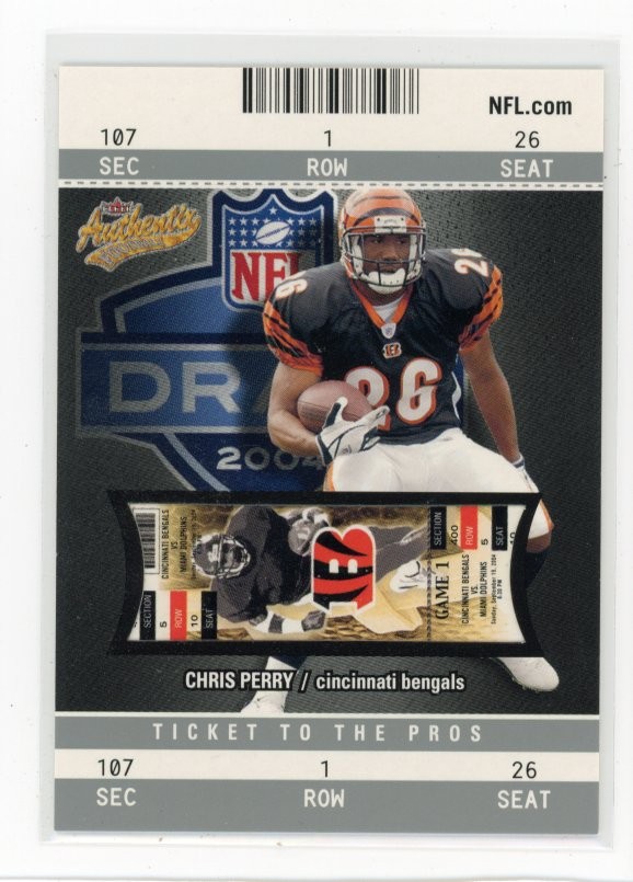 2004 Fleer Authentix #107 Chris Perry #/750 I7