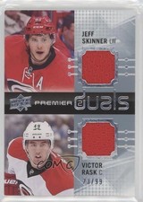 2016-17 Upper Deck Premier Duals /99 Jeff Skinner Victor Rask #PD2-SR xp6