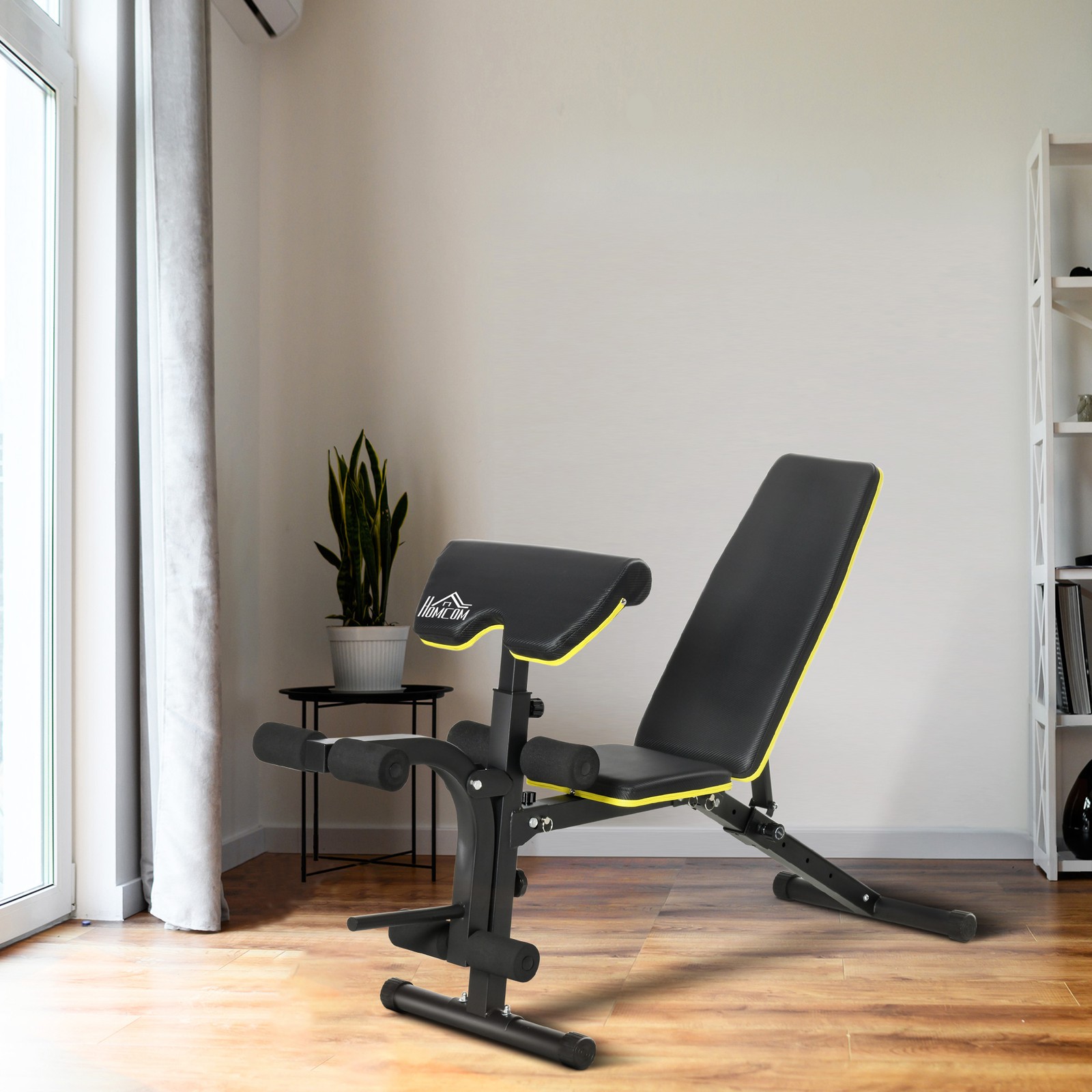 Banco de pesas multifuncional con mancuernas sentadas con altura ajustable para gimnasio en casa