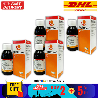 4 X MALTOFER Syrup 150ml For Iron Deficiency