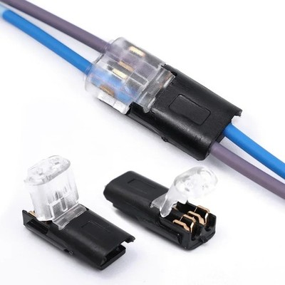 50 Stück Doppeldraht Kabel Steckverbinder mit Verriegelungsschnalle, AWG 18-22