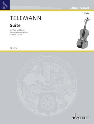 Suite D-Dur Bratsche und Klavier (leicht - mittel) Telemann Schott Musiksattel