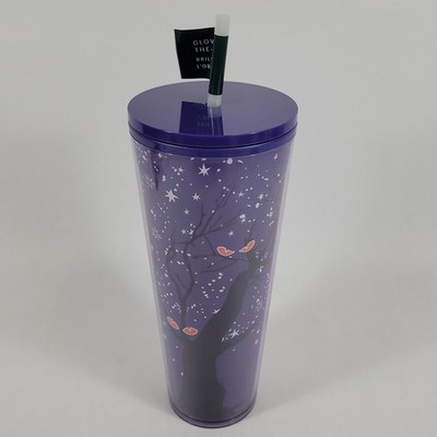 Starbucks Dining | Starbucks - 2022 Halloween Glow-In-The-Dark 24 Oz. Cold Cup Tumbler | Color: Purple | Size: Os | Agrill78's Closet