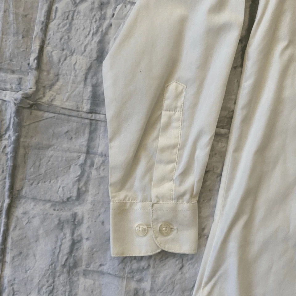 Gioberti youth kids 8 button down dress shirt off white - Image 3 of 4