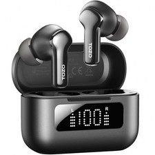 TOZO 6 Mic Active Noise Cancelling Wireless Earbuds w/ LED Display Charger Case