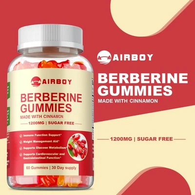 AIRBOY Berberine - Heart & Cholesterol Health, Blood Sugar Support, Anti-inflammatory
