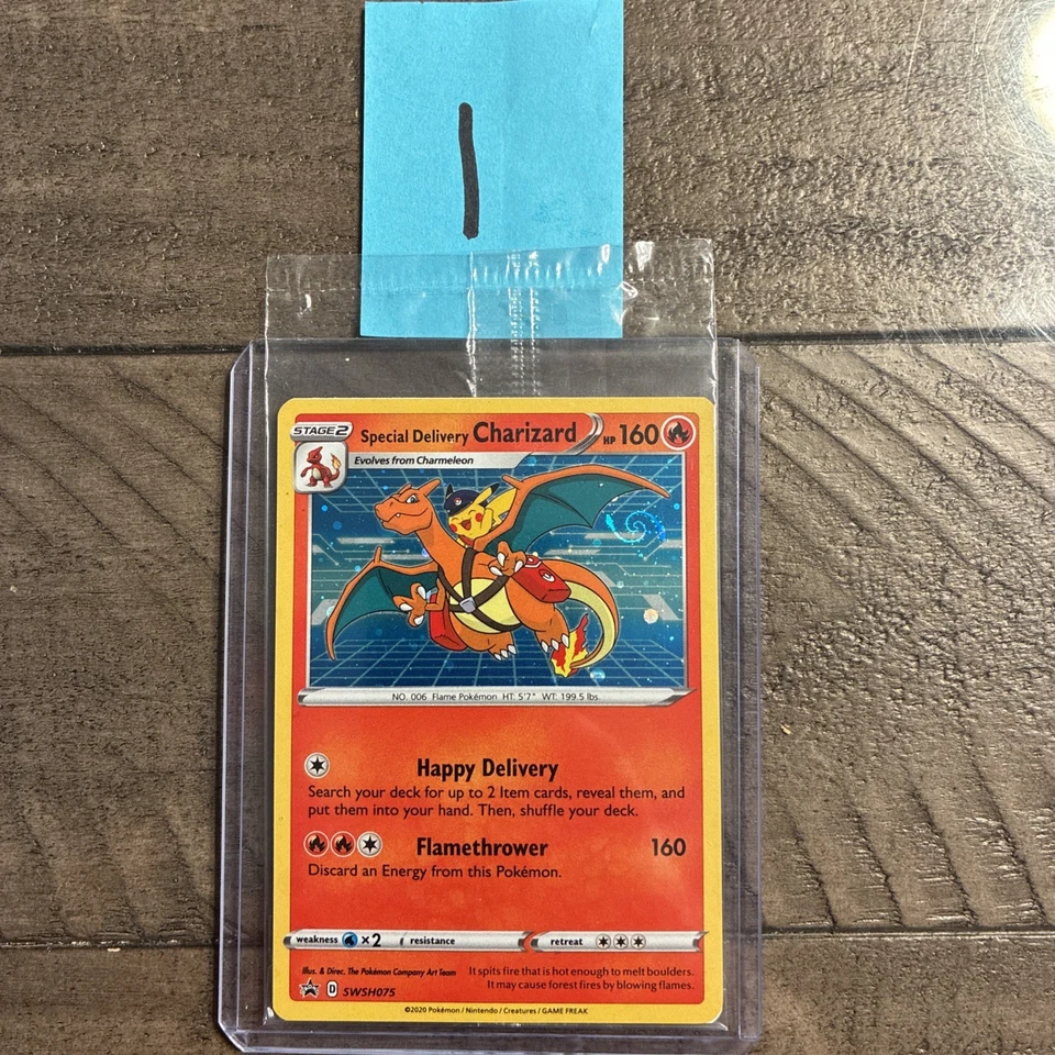 Special Delivery Charizard - Promo SWSH: Sword & Shield Promo Cards SWSH075 3PK - Image 2 of 4