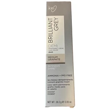 Ion Brilliant Grey Demi Permanent Hair Color-Medium Graphite 8NAG-Ammonia Free