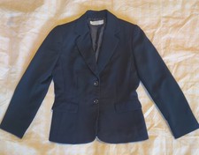 Women's Black Tailored Blazer Jacket - Classic Two-Button Design