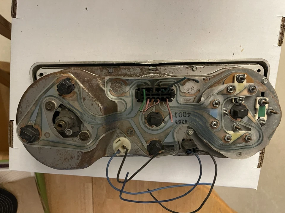 1971 1972 CHEVROLET VAN GMC G10 G20 G30 INSTRUMENT GAUGE CLUSTER (1190)  - Image 4 of 4