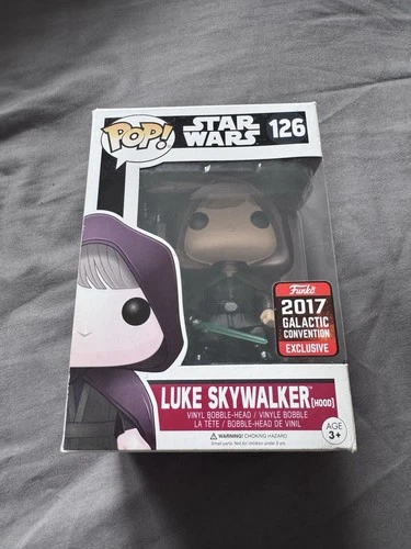 Funko Pop Star Wars Luke Skywalker Hood #126 2017 Galactic Convention Exclusive