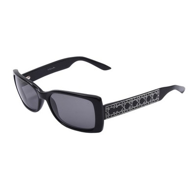 CHRISTIAN DIOR Sonnenbrille Lady Dior 807BM Vintage Schwarz Made in Italy Black