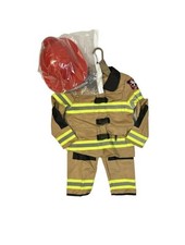 Disguise Unisex Kid's Halloween/Dress-Up Firefighter Costume Tan, S 4-6