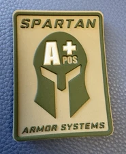 Spartan Armor Systems PVC PATCH GUN RIFLE Tactical SHOT SHOW Swag Type 🩸 A+ POS