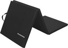 Balancefrom 6X2 Feet 3-Panel Folding Gymnastics Mat   1.5-Inch Thick Pad with Vi