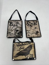 3 Halloween Countdown Calendars Decor Wall Hanging Primitives By Kathy