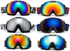Snow Ski Goggles Snowboard Large Double Lens Anti-Fog UV Protection Trendy
