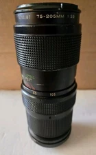 Vintage Vivitar 75-205 mm 1:3.8 Close Focusing Auto Zoom Lens 