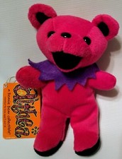 Liquid Blue Grateful Dead Beanie Bear Pink Althea Plush Stuffed Toy VTG 7" 1997