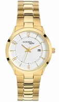 Adora Saphir Analoguhr Ø 30Mm Armbanduhr 5 Bar Damenuhr Titanband Quarzuhr Gelbg