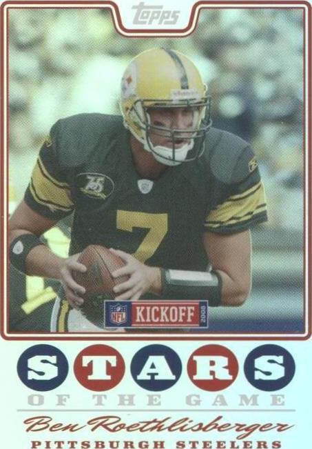 2008 Topps Kickoff Ben Roethlisberger #SG-BR - 1 of 2