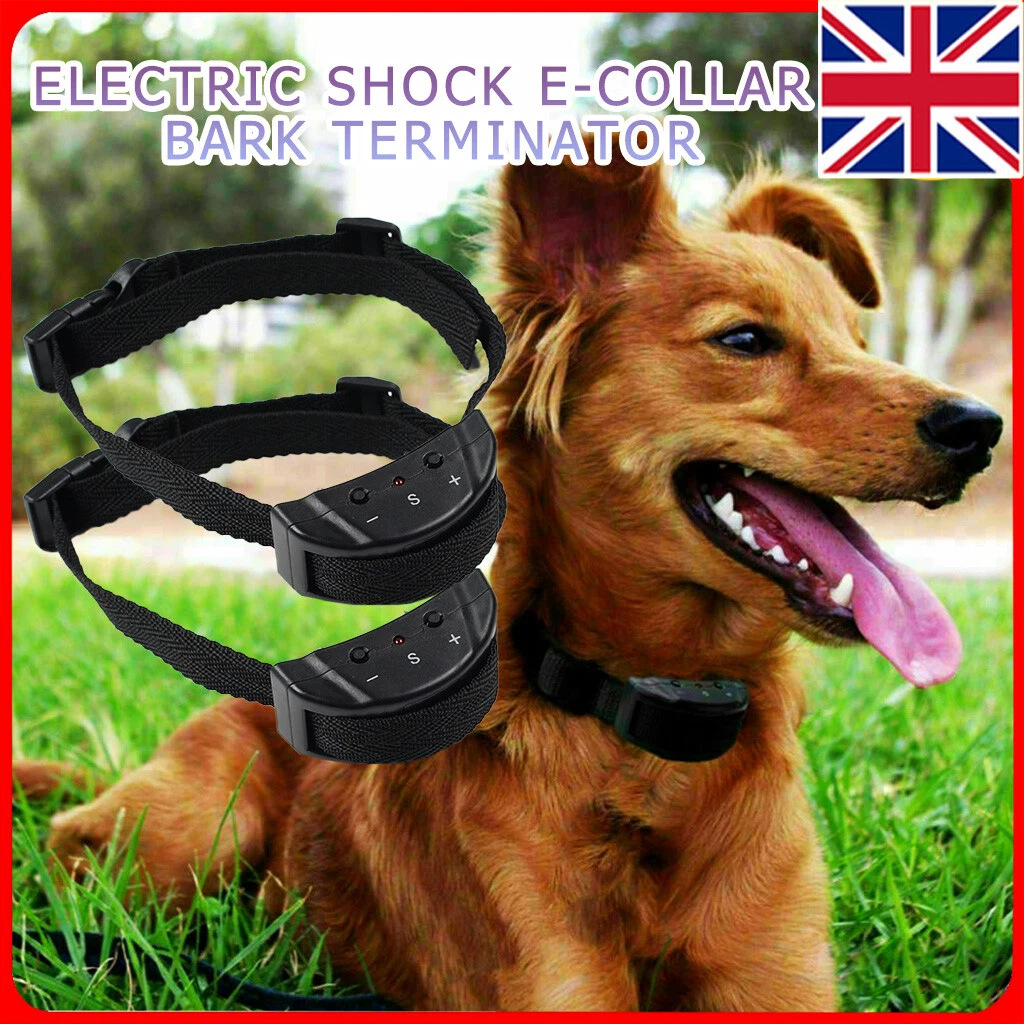 2X Anti bark Shock Dog Electric Collar Stop Barking Pet Training Collar Control