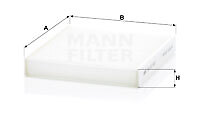 Mann-Filter CU 22 023 Filter, Innenraumluft FÜR Suzuki