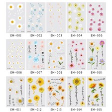Temporary Tattoo Small Daisy Flower Arm Legs Body Art Tattoo Sticker Colorful