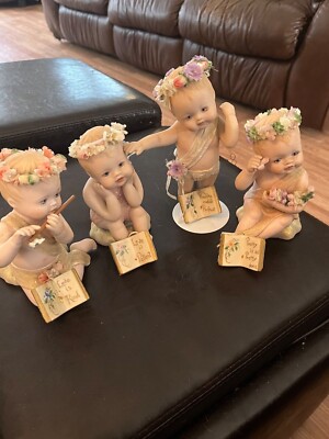   Hamilton Collection 4 Piece Porcelein Figurine Lot. No Boxes. Nice Condition.