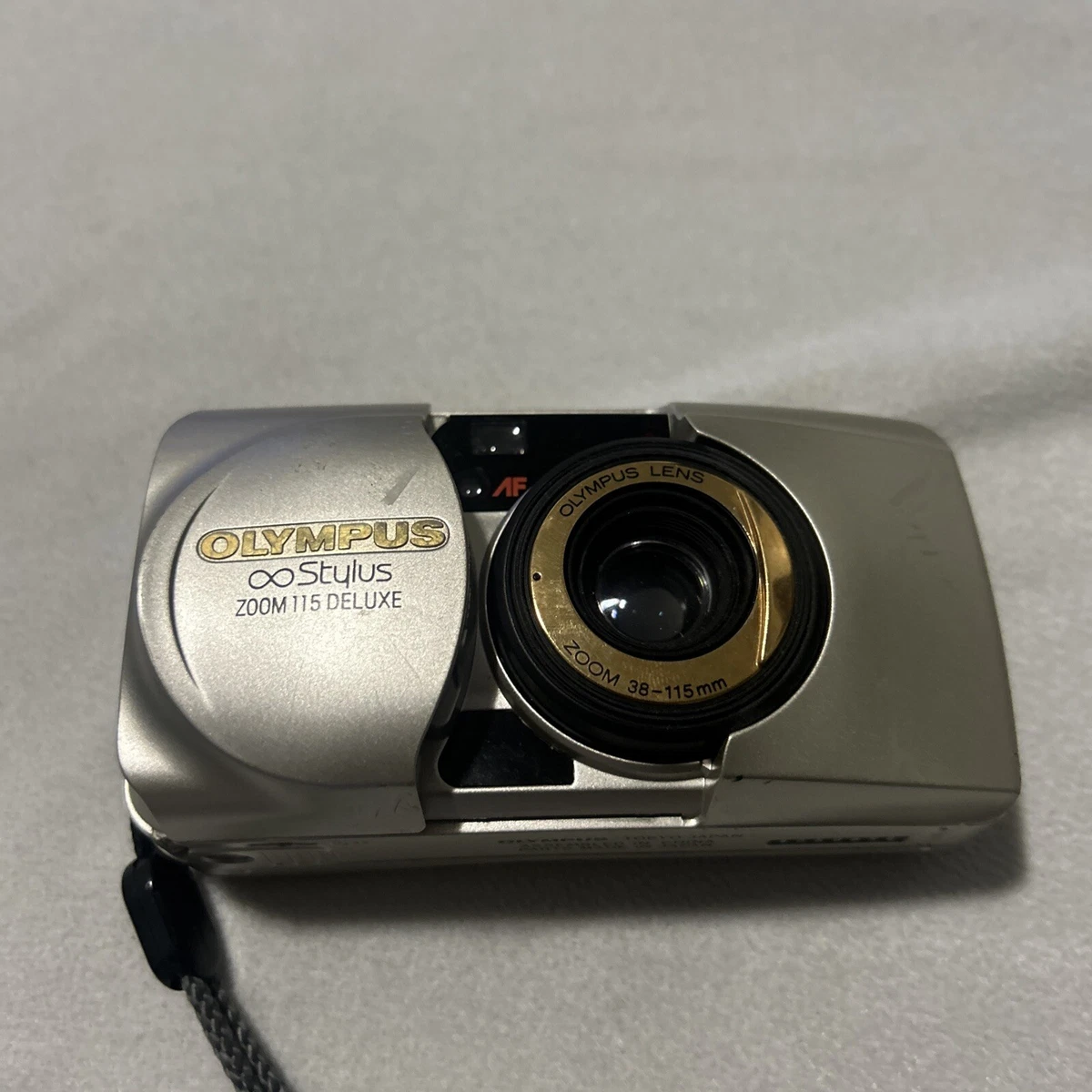 Olympus μ [mju:] ZOOM F1017-58-6v p Olympus Zoom 105 µ[mju:] Mju /with Battery - Vintage Film Camera