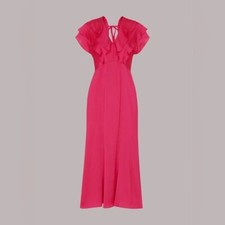 ADELINE FRILL MIDI DRESS -