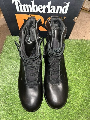 TIMBERLAND PRO MENS HYPERCHARGE 8” SOFT TOE BOOTS BLACK SIZE  display picture 2