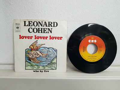  Leonard Cohen    Lover Lover Lover / Who by Fire 1974 Vinyl Single 7'' Platte LP