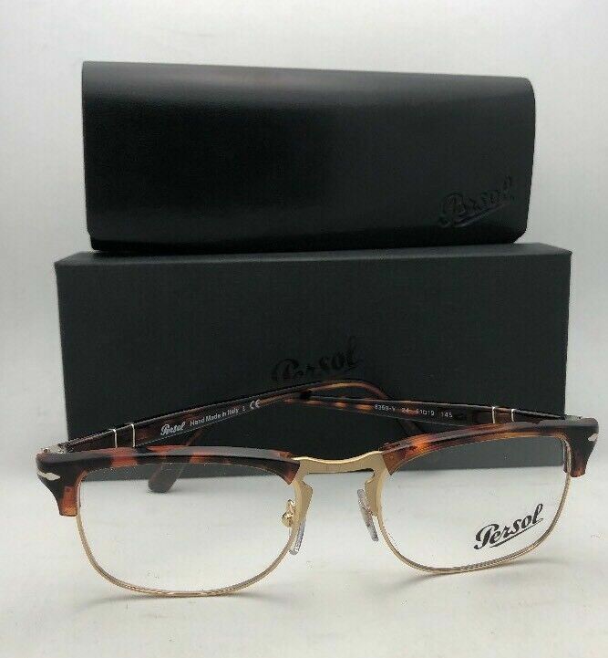 New PERSOL Rx-able Eyeglasses 8359-V 24 51-19 145 Havana Tortoise \u0026 Gold  Frames | eBay