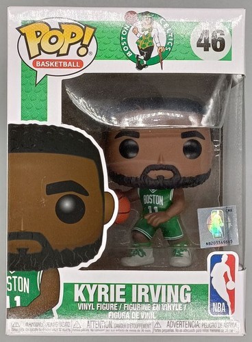 #46 Kyrie Irving (Boston Celtics) - NBA - Damaged Box Funko POP with Protector #46 Kyrie Irving (Boston Celtics) - NBA - Damaged Box Funko POP with Protector | Funko Pop | 2 #46 Kyrie Irving (Boston Celtics) - NBA - Damaged Box Funko POP with Protector | Funko Pop