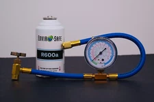 R-600a Refrigerant Inverted Piercing 6 oz Case/1, Brass Gauge