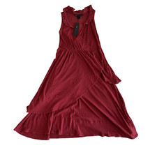 Marc by Marc Jacobs Red Wrap Dress Small 100% Cotton NWT $198