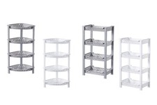 Plastic Kitchen Storage Rack 4 Tier | Caddy Basket Trolley Stand Multipurpose(S)