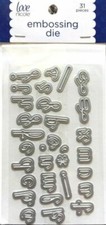 Love Nicole  LOWERCASE ALPHABET SCRIPT  Embossing Die Cut 31 pc