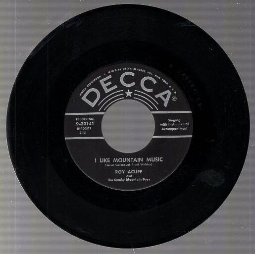 Roy Acuff & Smoky Mtn. Boys - It's Hard To Love / I Like Mountain Music 7" 45 - Image 3 of 4
