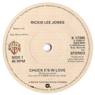 Rickie Lee Jones Chuck E's In Love 7'' Single Vinyl Schallplatte 74883