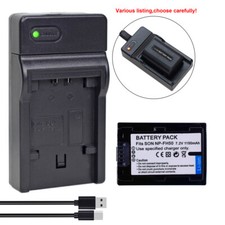 Battery or Charger For Sony NP-FH50 NP-FH40 DSC-HX1 HX100V DSLR A230 A330 Camera