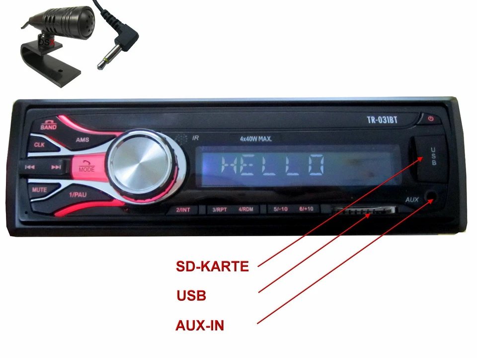 Bluetooth USB SD Karten Radio passend für Opel Corsa D ab 2006 bis 2014 - Bild 2 von 4