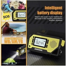DODOSOUL Solar Crank NOAA Weather Radio for Emergency with AM/FM, Green 